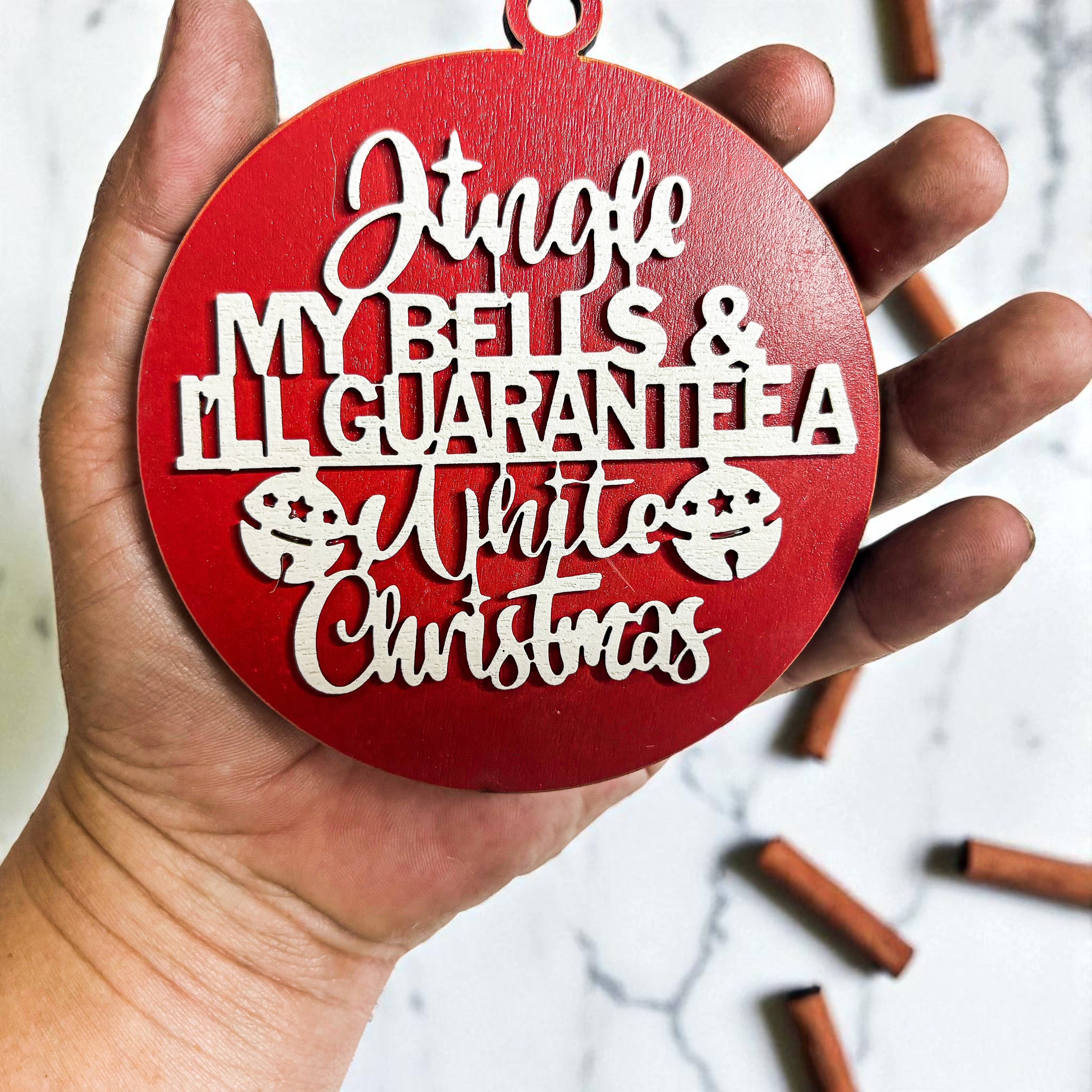 Gia Roma - Wholesale Ornament - Hanging Christmas Decor + Handmade Wooden Ornament Funny123