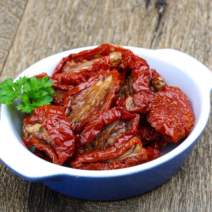 Tomate seco siciliano em conserva de óleo, pote de 3 kg por atacado de almasicily