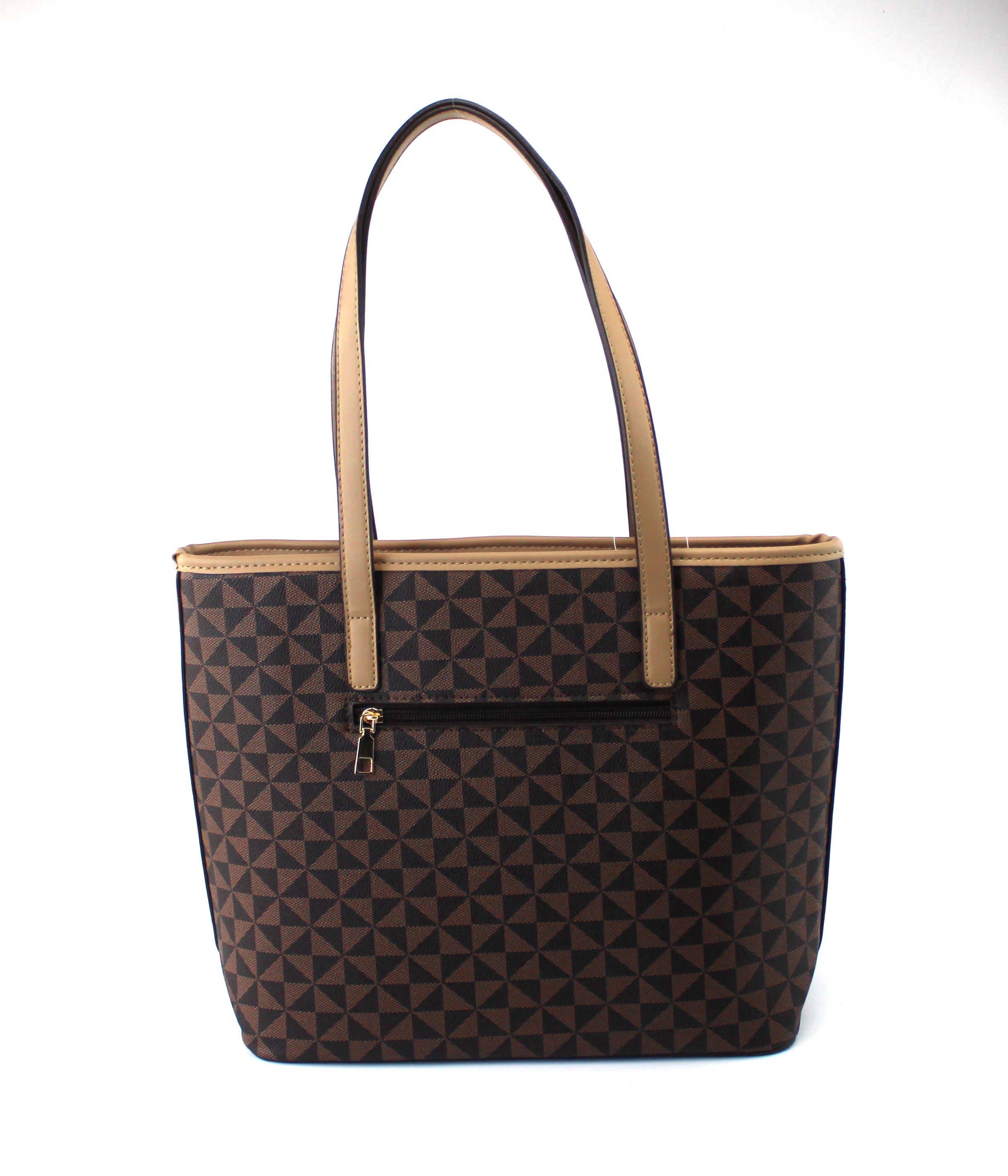 AR New York - Vendita all'ingrosso Borsa tote - Donna - 7873 - Borsa a tracolla alla moda con motivo geomatrico5