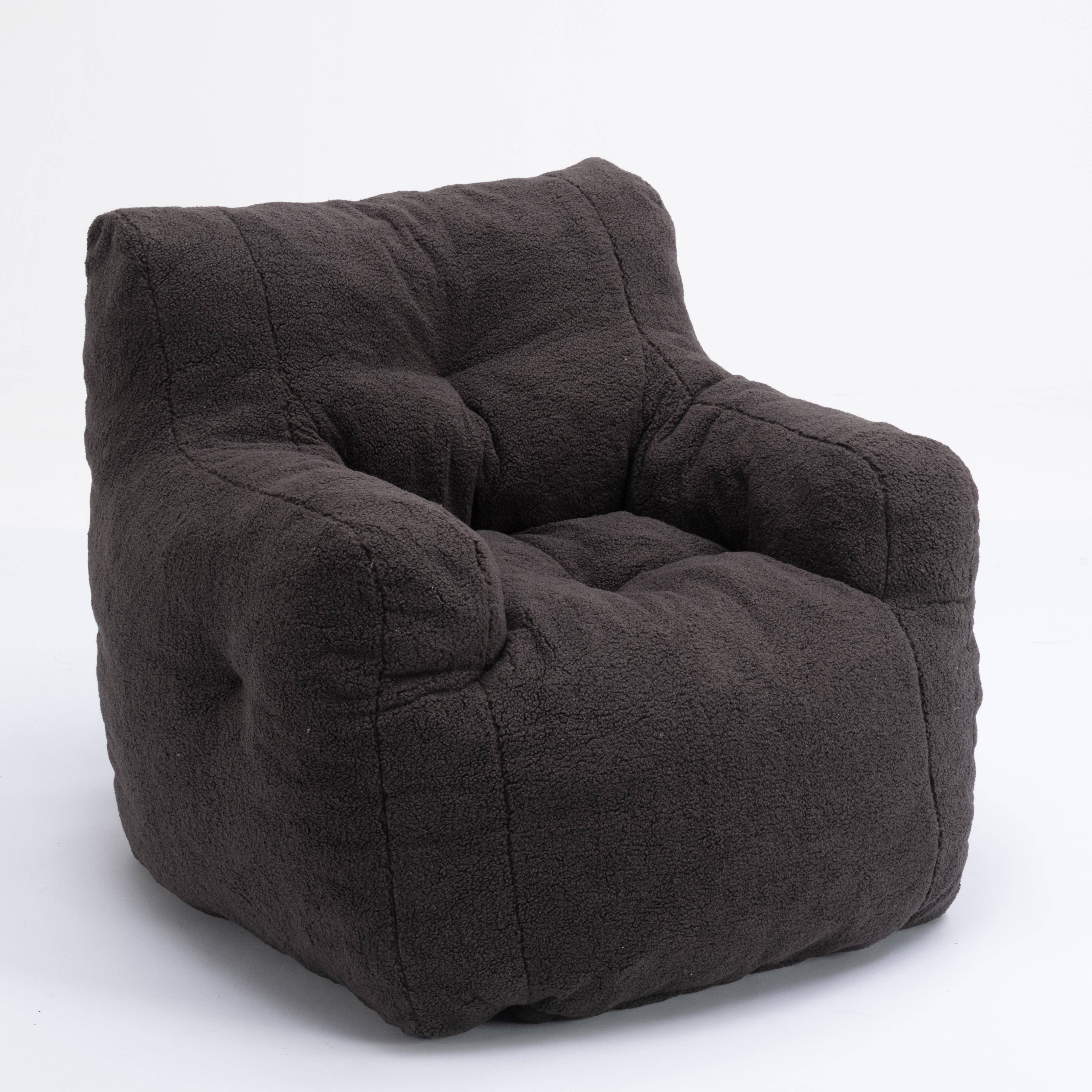 HOMYCASA DESIGN INC - Wholesale Chair - Teddy Fabric Bean Bag Chair Cozy Bedroom Lounge Seat24