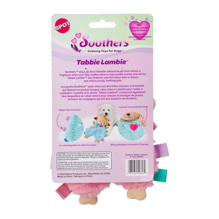 Petdropshipper - Wholesale Pet Plush Toy - Dog - Spot Soothers Tabbie Lambie Dog Toy Assorted, 1ea/8 in
