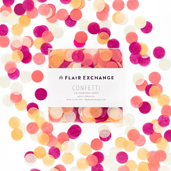 Confettis coupés à la main au macaron pour la vente par The Flair Exchange