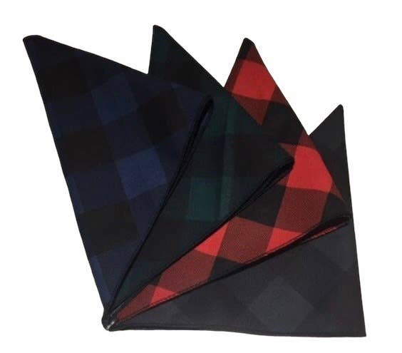 Jo's Pet Treats & Bandanas by Abab Enterprises, LLC - Wholesale Pet Bandana - Dog - Buffalo Plaid Tie-On Bandanas Retail-Ready2