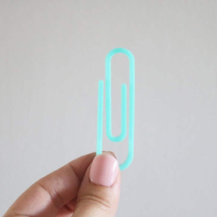 Everthine Designs - Wholesale Paperclip - colorful large acrylic paper clips | set of 6