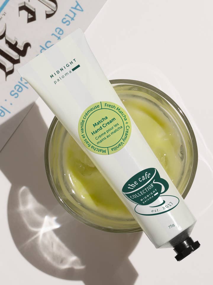 Cafe Collection - Matcha + Creamy Vanilla Hand Cream for wholesale by Midnight Paloma