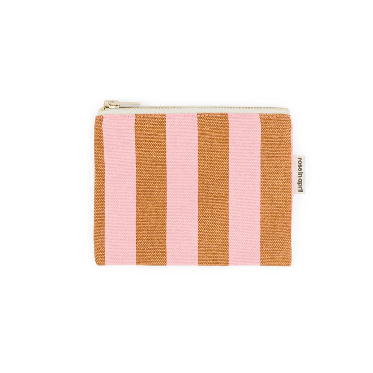 Rose in April - Wholesale Coin Purse - Women's - MARIE PURSE STRIPES CARAMEL / STRAWBERRY