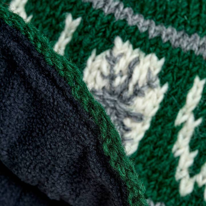 By Many Hands - Wholesale Beanie - Women's - Snow Evergreen Pom Beanie3