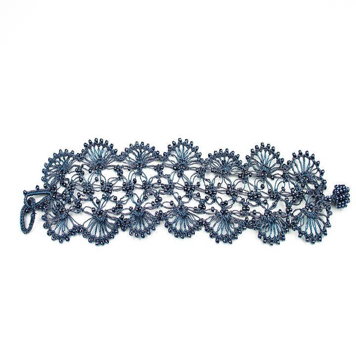 Silk Wool and Bijoux - Wholesale Woven/Braided Bracelet - "Ihlara" silk Hand-crocheted Bracelet4