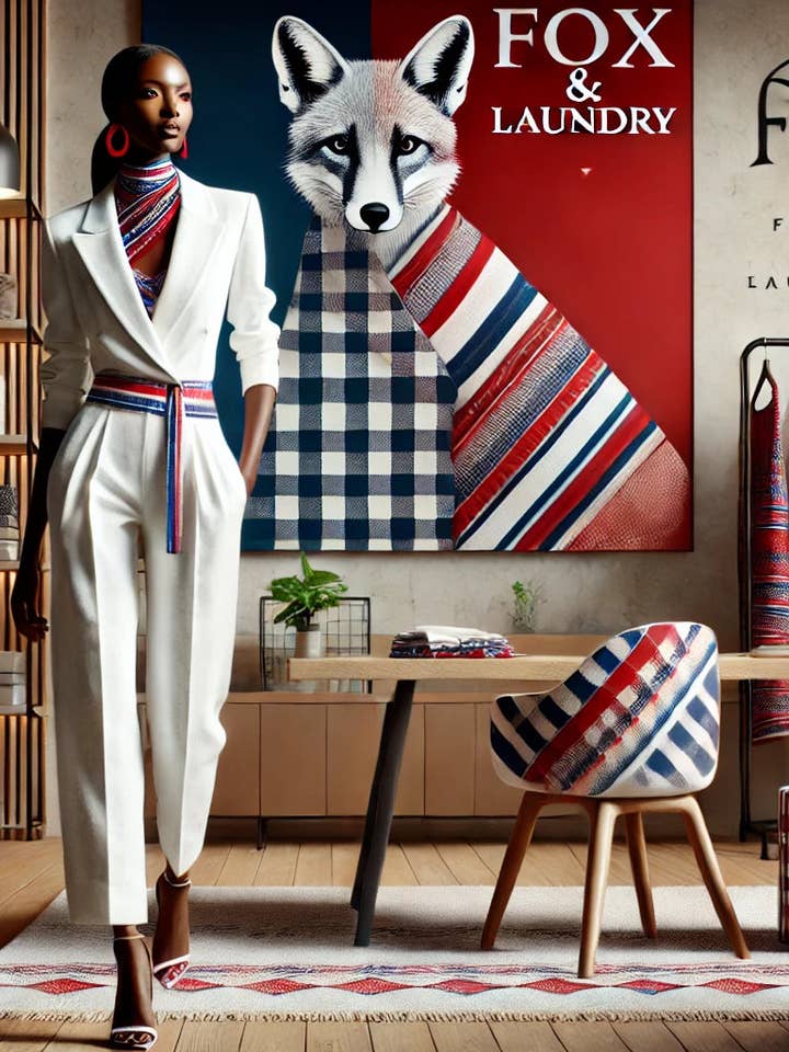 Fox & Laundry Schicke weiße Bettwäsche/Scuba mit Maasai-Jumpsuit für den Großhandel von Ne Ndoro