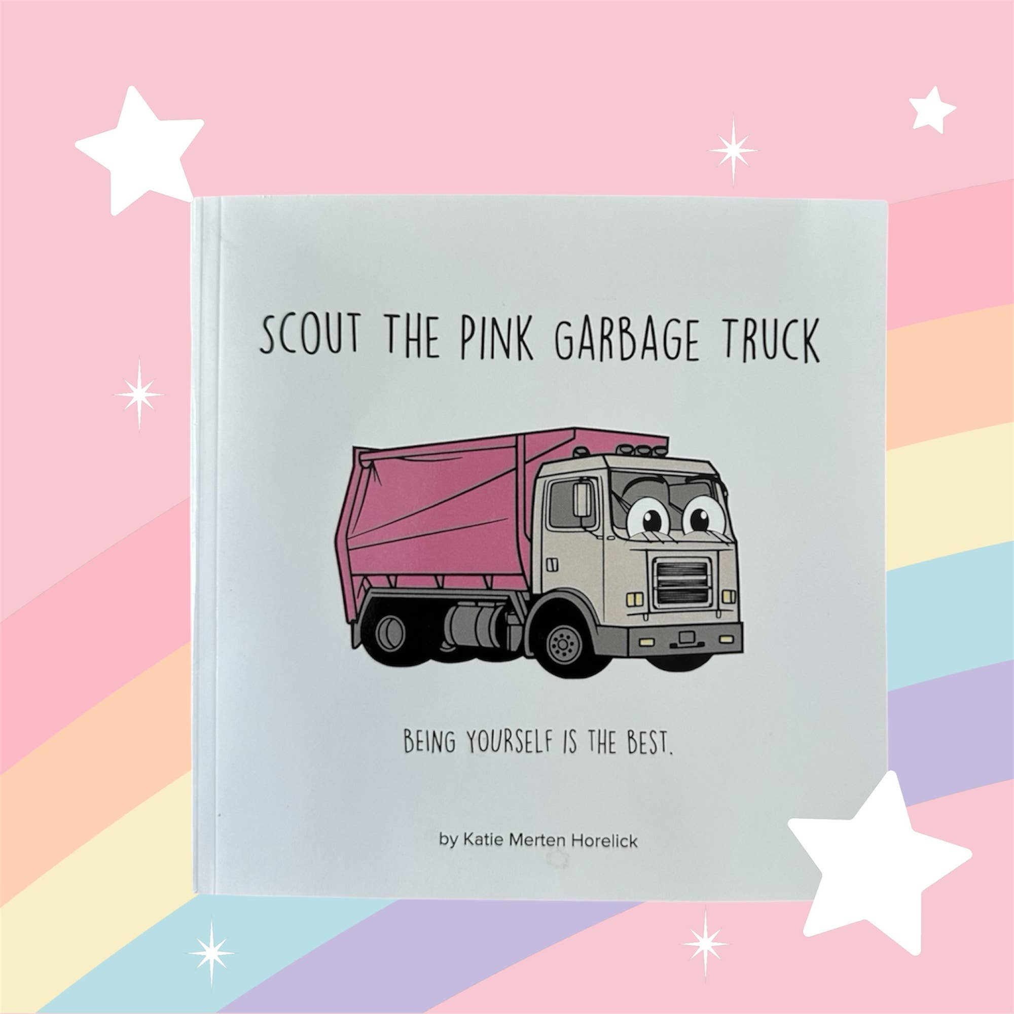 Twin Palms Print Children's Books & Greeting Cards – Großhandel Vorschulbuch (3–5 Jahre) – Scout Der pinke Müllwagen11