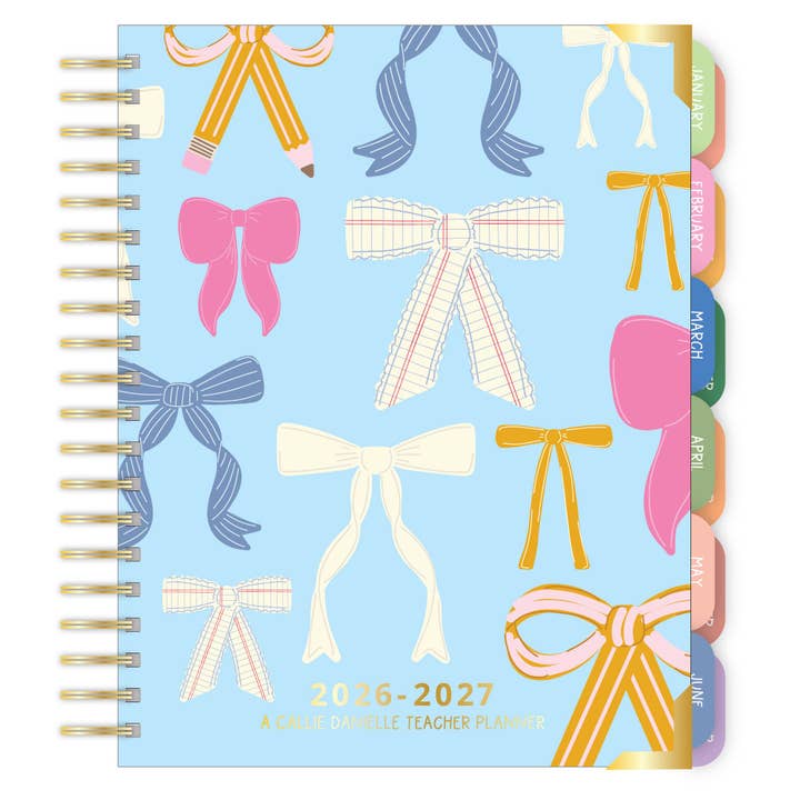Coquette Bows Teacher Planner : 2026-2027 Academic Year for wholesale by Callie Danielle