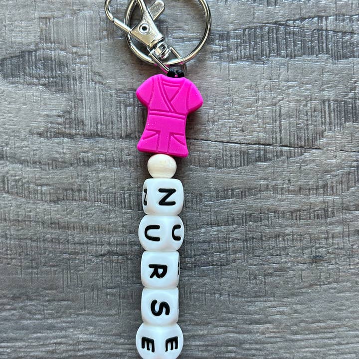 JILLIAN INK LLC - Wholesale Keychain - Unisex - Nurse Scrubs Silicone Bead Keychain1