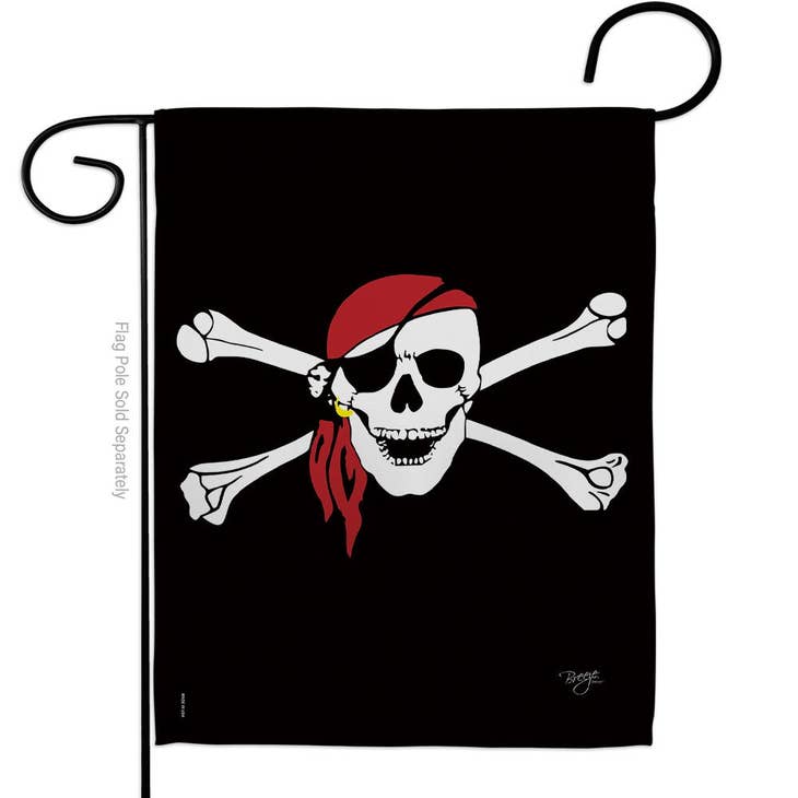 Wholesale Red Bandana Coastal Pirate Decor Flag for your store - Faire  Canada