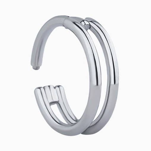 Grundläggande Titanium Clicker Hoop för wholesale av oumo jewelry