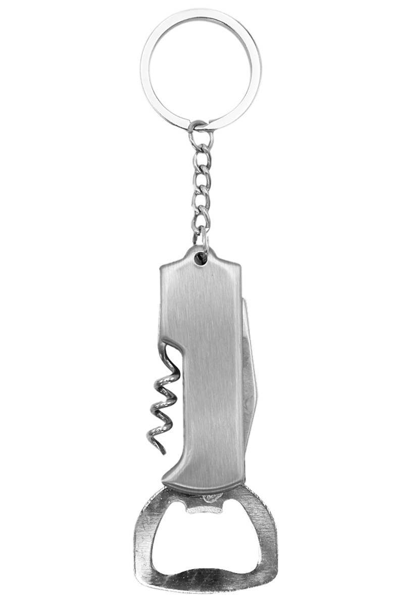 AS SHOWN Utility 3-in-1 Foldable Bottle Opener Key Chain for wholesale on Faire1