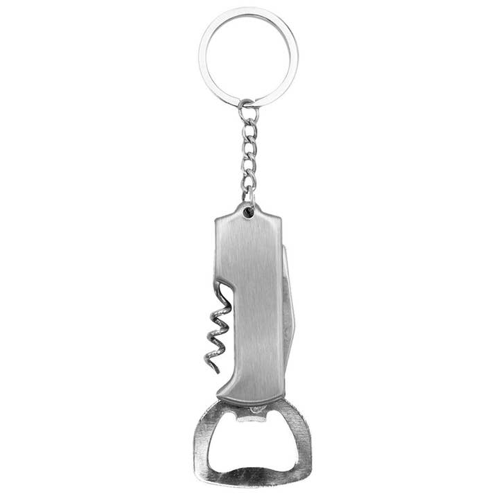 AS SHOWN Utility 3-in-1 Foldable Bottle Opener Key Chain for wholesale on Faire1