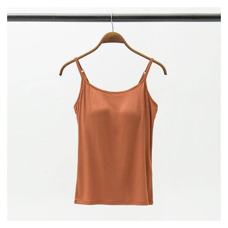 UZ Wholesale Store - Wholesale Camisole - Women's - Padded Wireless One-Piece Bra Camisole3