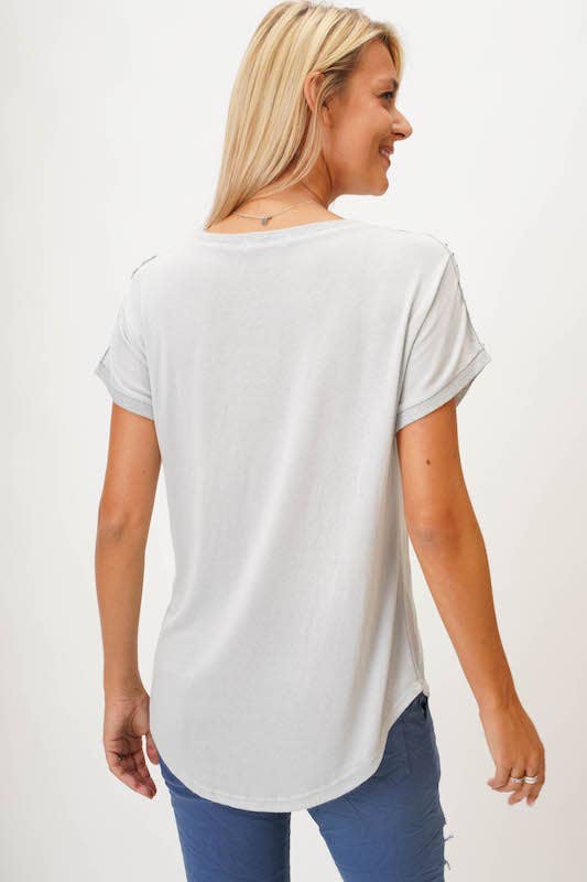 Look Mode Usa - Vendita all'ingrosso Maglietta - Donna - Top donna con stampa a quadri1