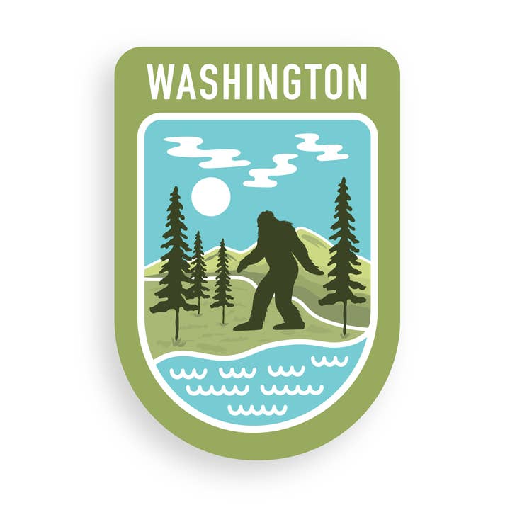 *NUEVA Ruta Escénica Estatal Washington - Pegatina de Vinilo para venta al por mayor de Graphic Heart