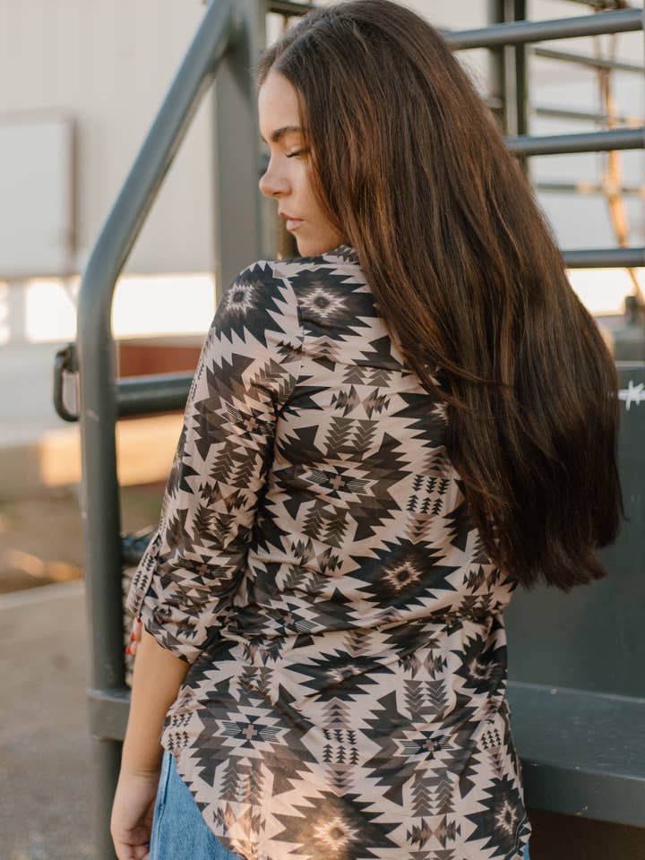 Sterling Kreek - Wholesale Blouse - Women's - Aztec Shadow Top1