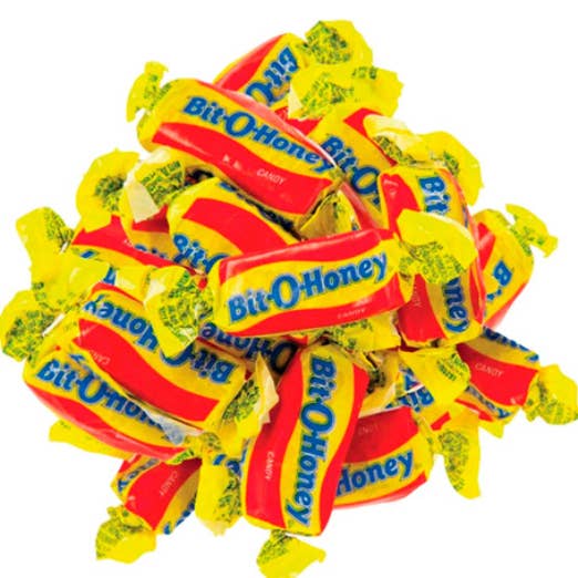 O'Shea's Candies Sweet Shop - Wholesale Taffy - Nostalgic 1924 Original Bit O Honey 🍯 🐝 1/2# Flaire Bag