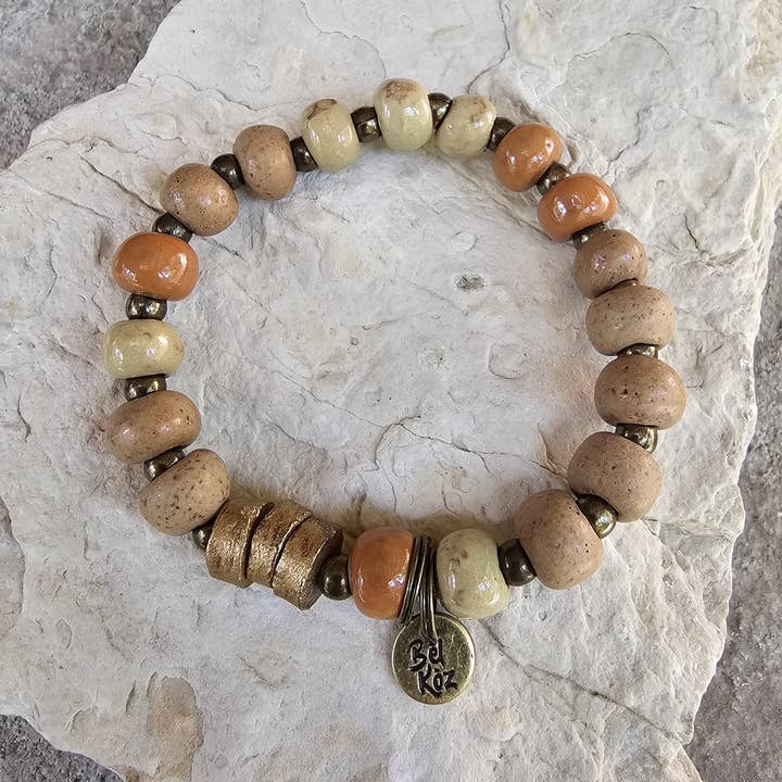 Bel Koz Haiti - Wholesale Beaded Bracelet - Harley | Bel Koz Clay Bead Bracelet0