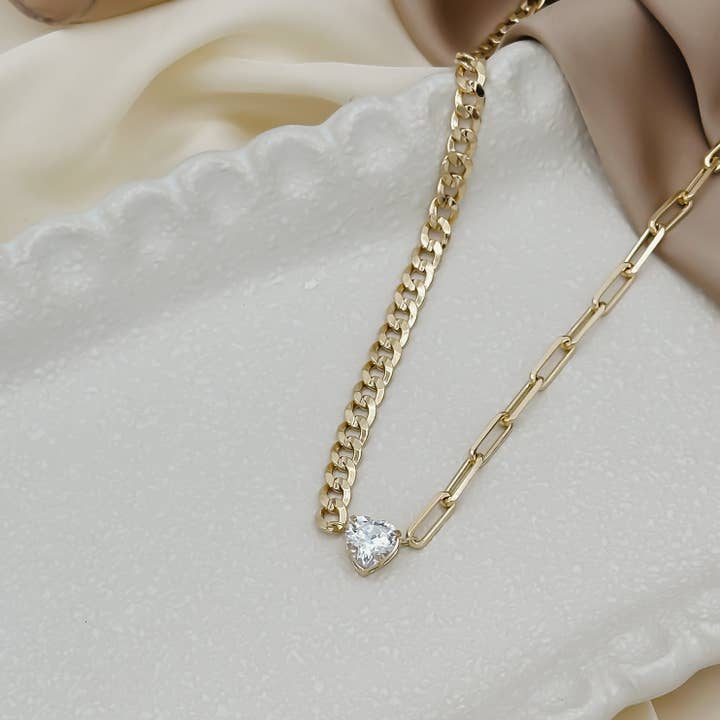 Talula Heart Necklace for wholesale by Rand Design