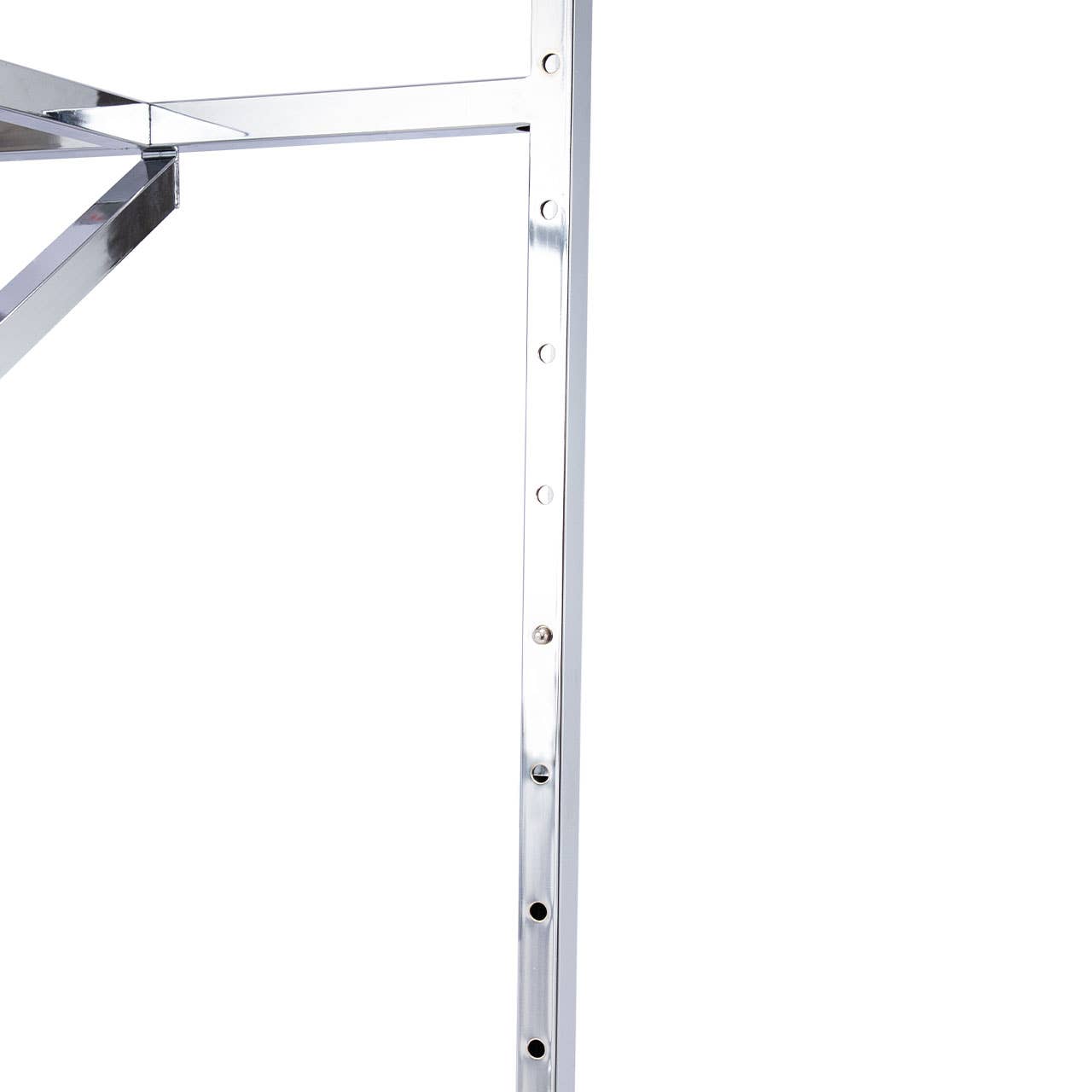 Store Supply Warehouse - Wholesale Retailer Display - Accessories - Chrome Double-Rail Clothing Rack With Z-Brace 8