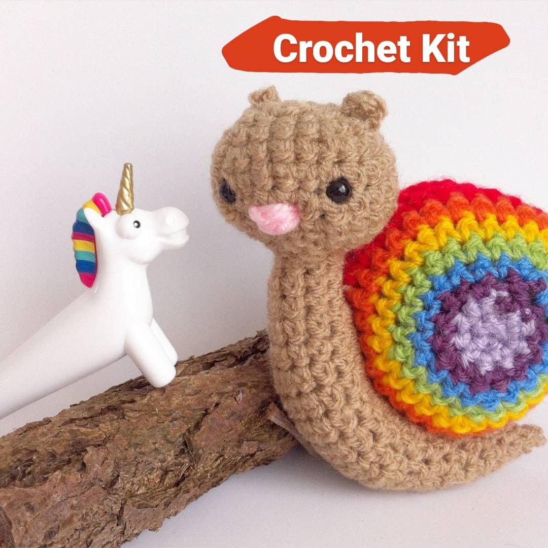 The Pigeon's Nest – Artigos de tricô/crochê por atacado – Kit de Croché Caracol Arco-Íris | Kit de Croché Amigurumi5