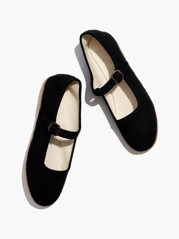 Small Lot - Wholesale Flats - Women's - Black | Mary Jane Shoes