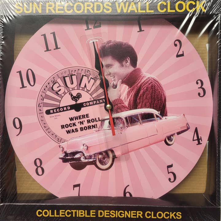 Sun Record Wall Clock for wholesale by MID-SOUTH PRODUCTS