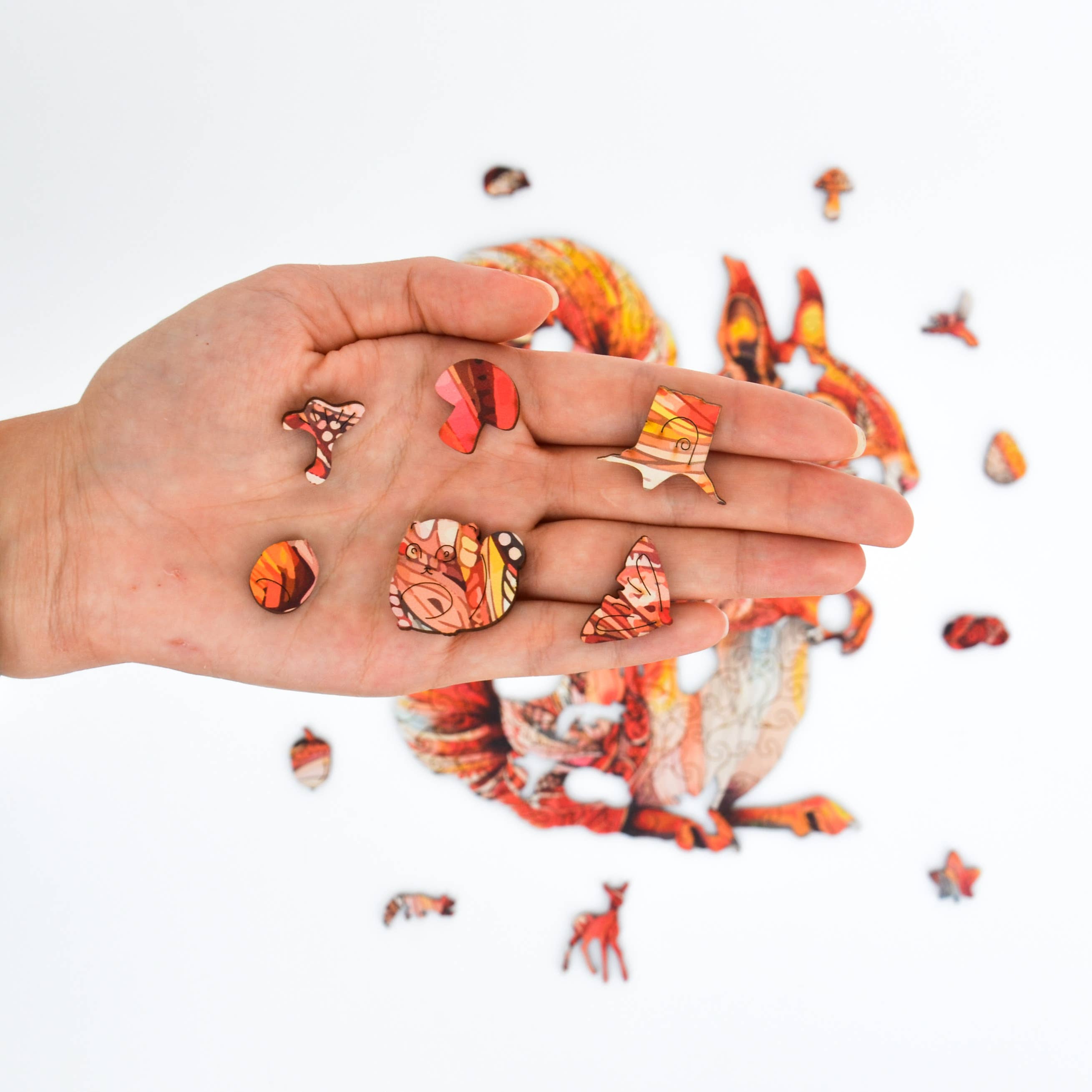 Lubiwood - Wholesale Puzzle - Adult - Adorable Squirrel Jigsaw A4 Premium Box5