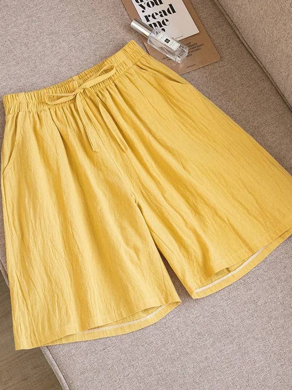 Pantalones Cortos Zinnie Pocket - Amarillo para venta al por mayor de React Activewear