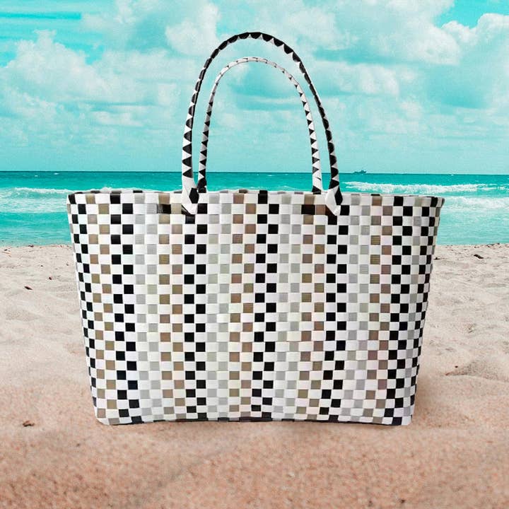 Sensibling Corp. – wholesale Tote bag – Women's – Basket Weave Oversized Tote Bag / Shoulder Bag