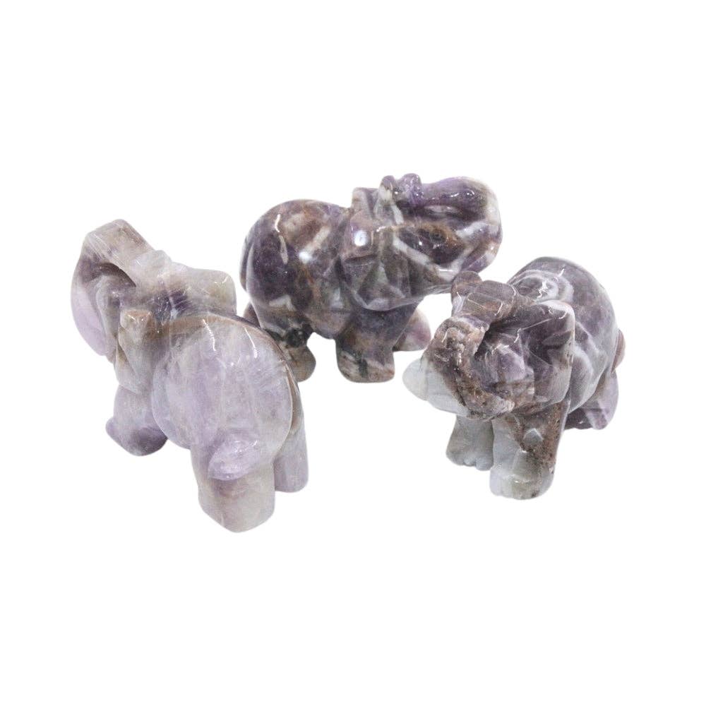 Earths Elements Wholesale - Vente Pierre et cristal de spiritualité - Éléphant de Cristal - Améthyste