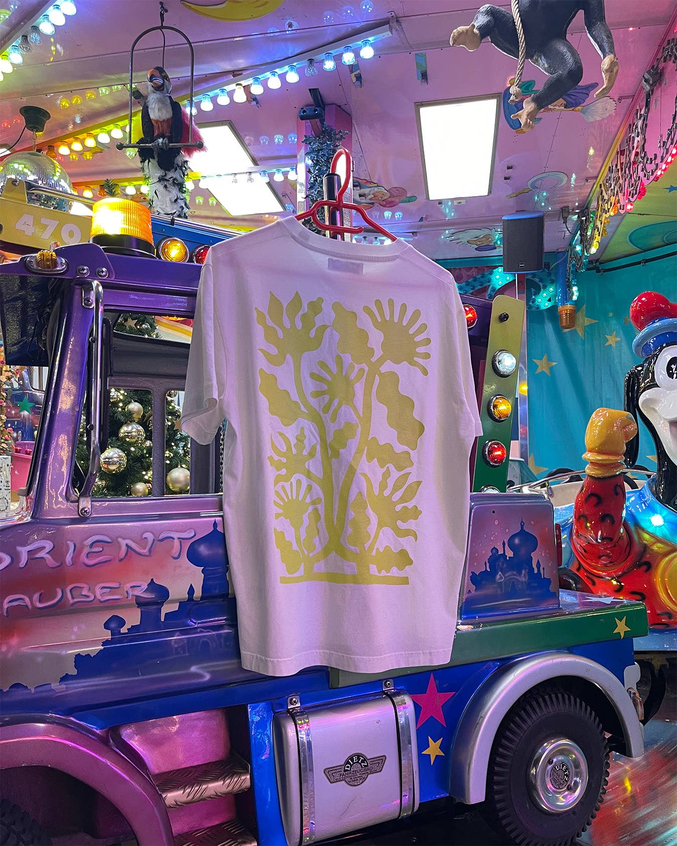 BOUCHE - Wholesale Screen Printed T-Shirt - Unisex - BOUCHE • T-SHIRT • ECRU LIME3