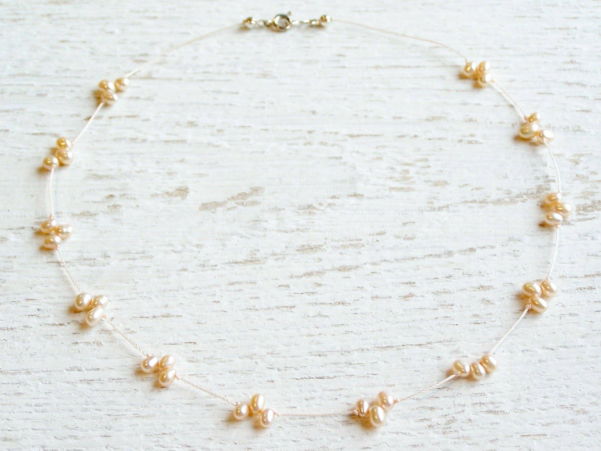 Jo Bird Jewelry - Venta al por mayor Collares de cuentas/perlas - Collar de perlas anudadas - Collar de lluvia1