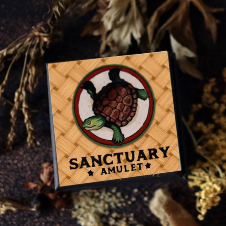 Brainmeats Atelier - Wholesale Pendant/Charm Necklace - Sanctuary Amulet – Protection & Comfort Talisman w/Turtle1