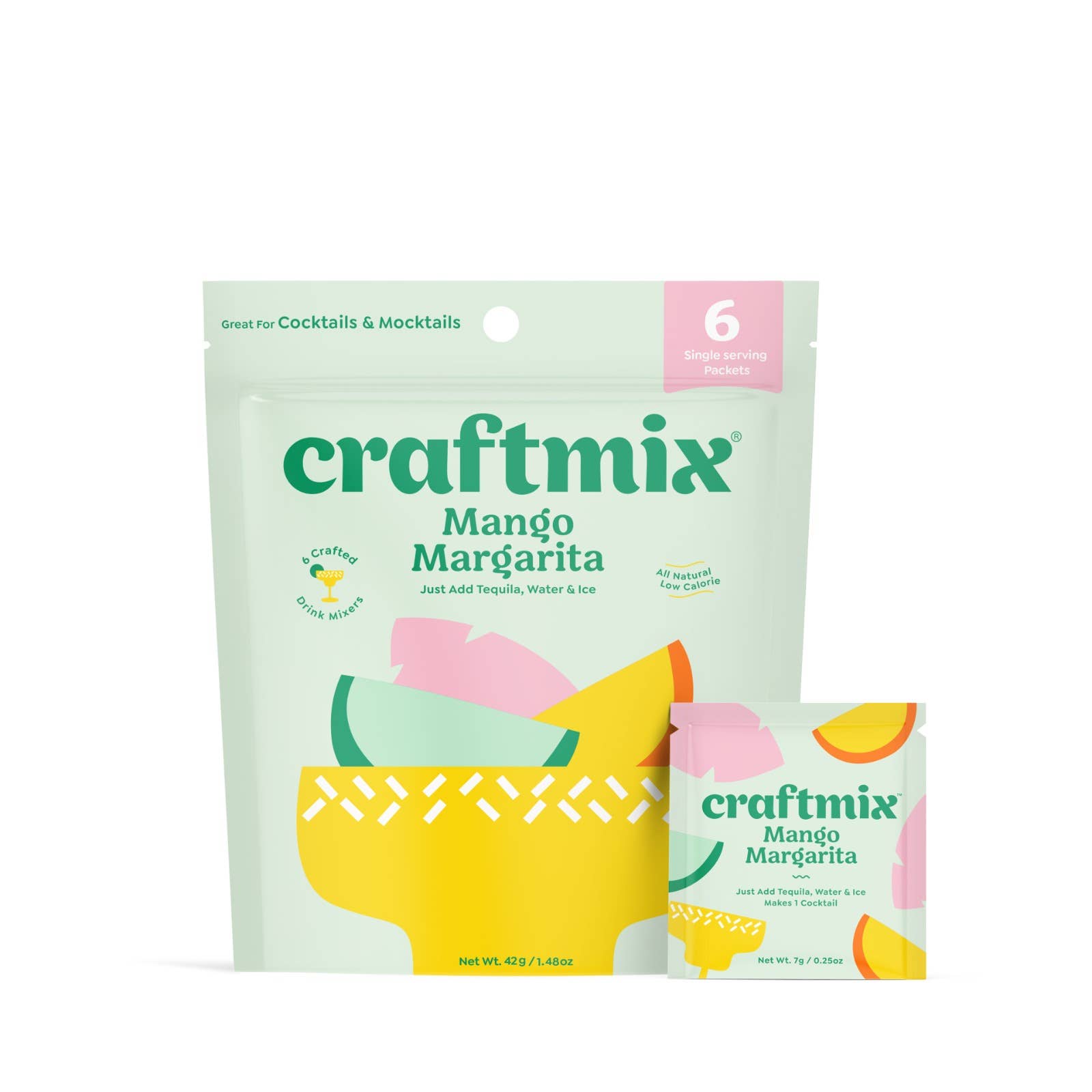 Craftmix - Wholesale Non-Alcoholic Aperitif/Mocktail - Mango Margarita Cocktail Mixer - 6 Servings Multipack7