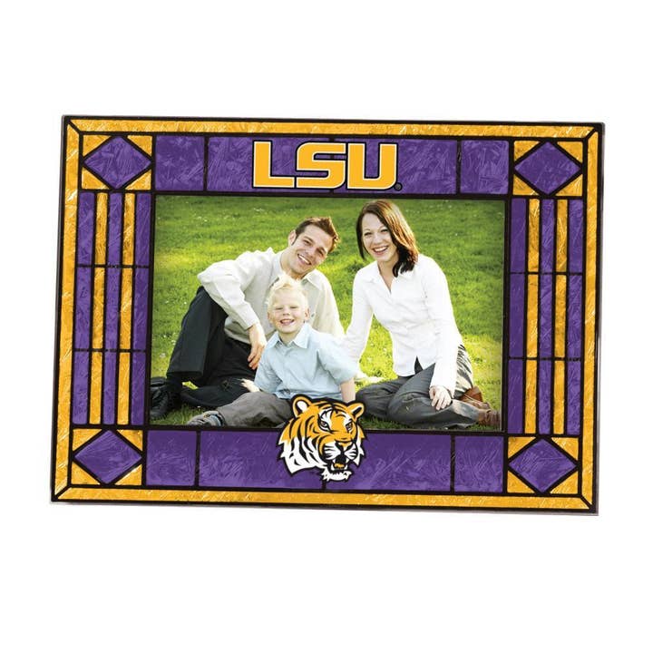 4" x 6" Horizontal Glass Frame, LSU Tigers for wholesale by The Memory Company