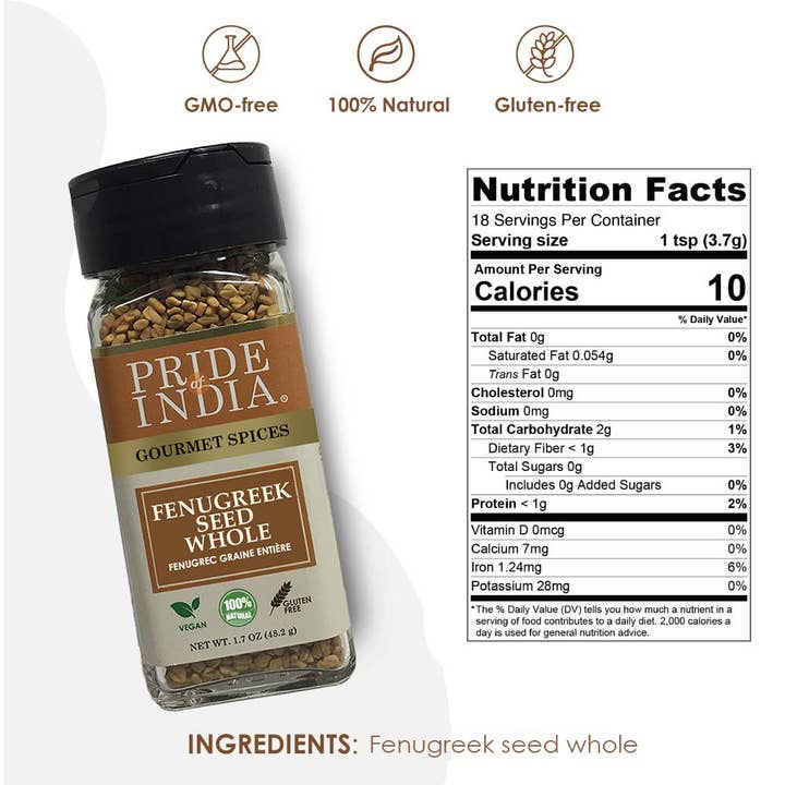 PRIDE INDIA BRANDS – Engroshandel Plantefrø – Naturlig Bukkehorn Seed Whole4