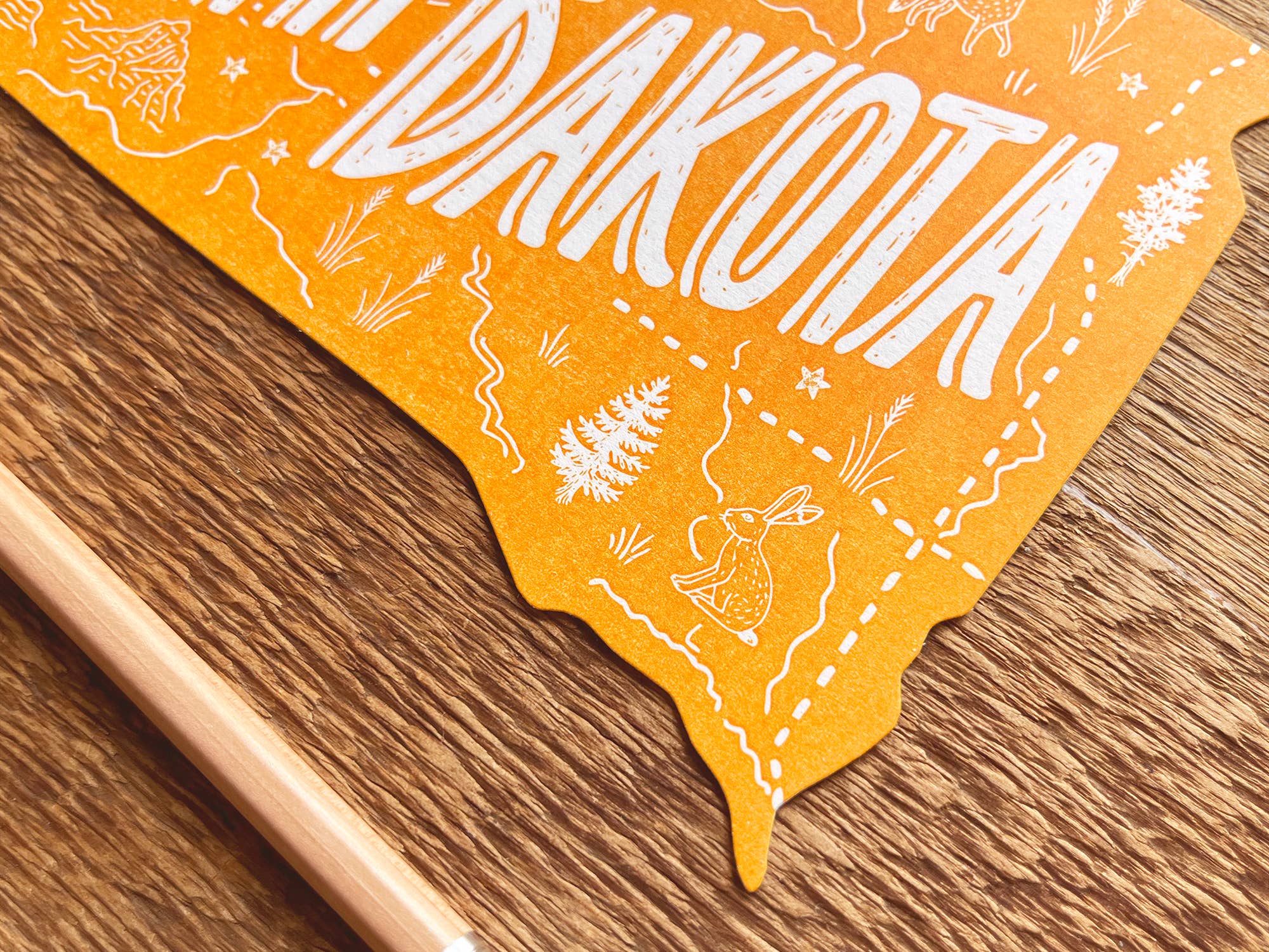 Noteworthy Paper & Press - Vendita all'ingrosso Cartoline - Cartolina dello stato del Dakota del Sud3