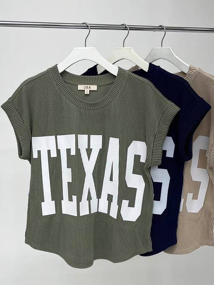 Blu Pepper - Wholesale Knit Top - Women's - TEXAS SHORT SLEEVE SWEATER KNIT T-SHIRT20