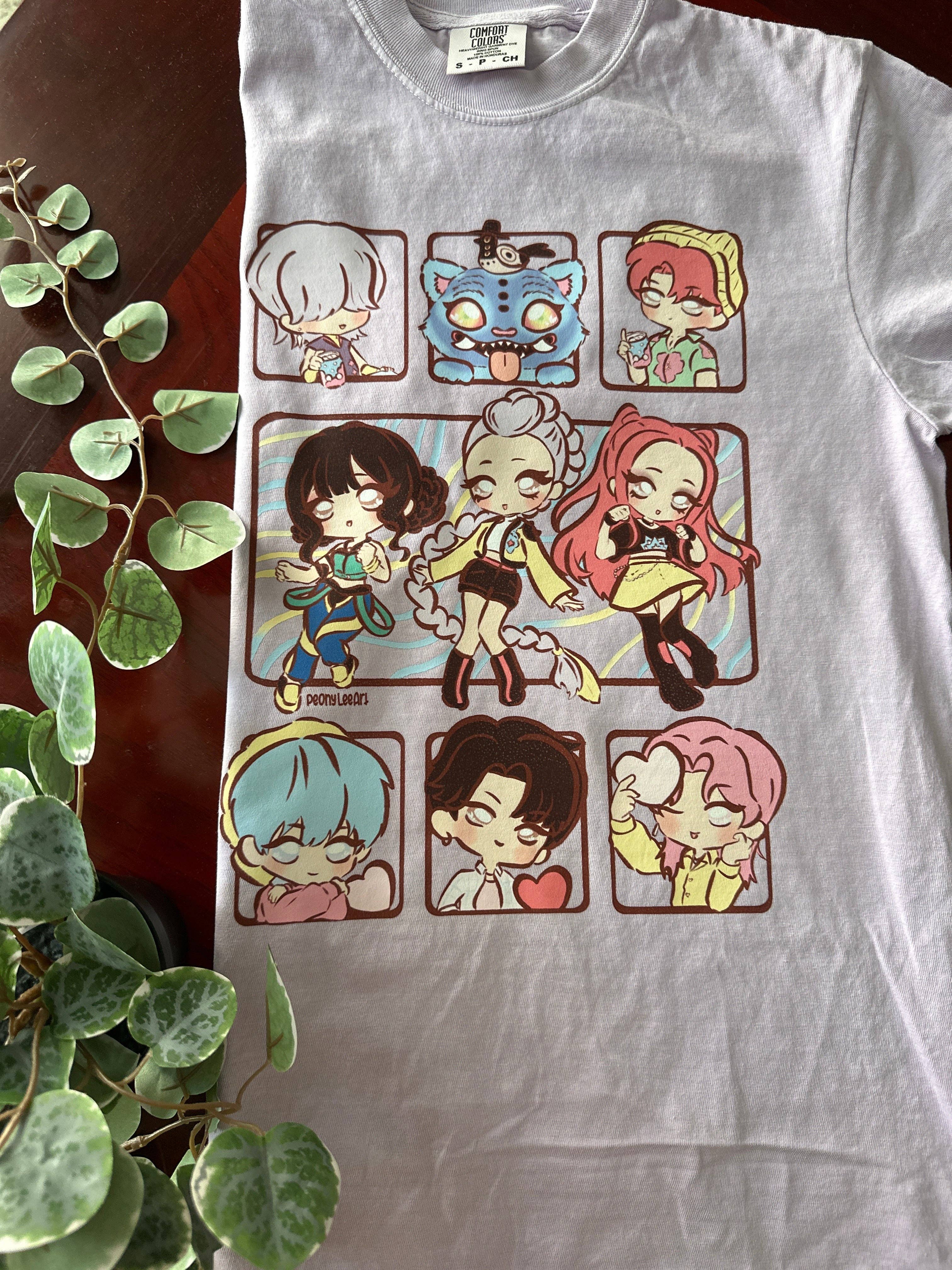 Peony Lee Art - Wholesale T-Shirt (Graphic) - Women's - Hunters x Demons Vinyl T-Shirt