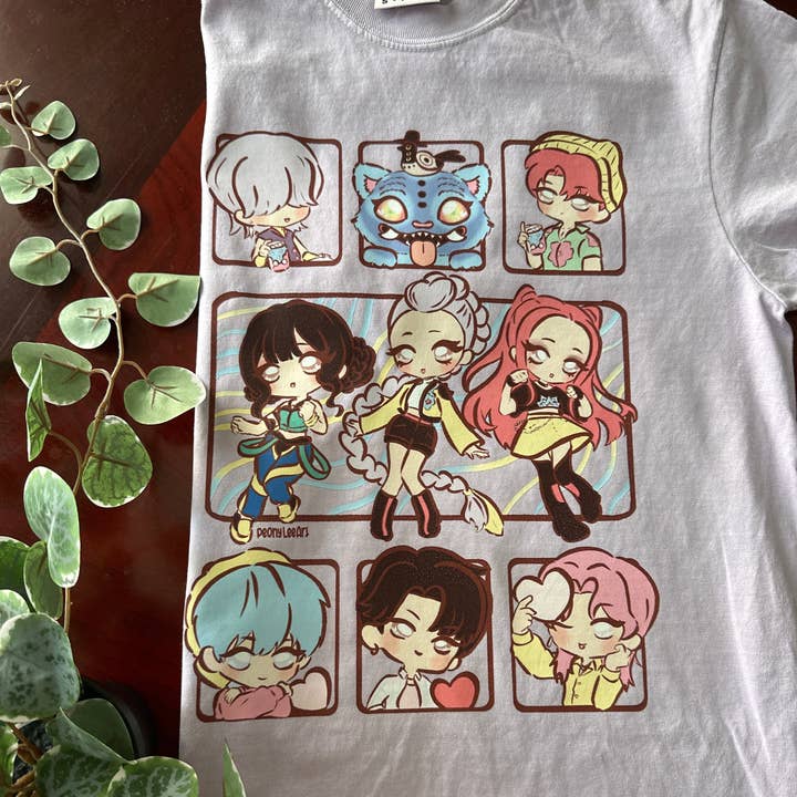 Peony Lee Art - Wholesale T-Shirt (Graphic) - Women's - Hunters x Demons Vinyl T-Shirt0