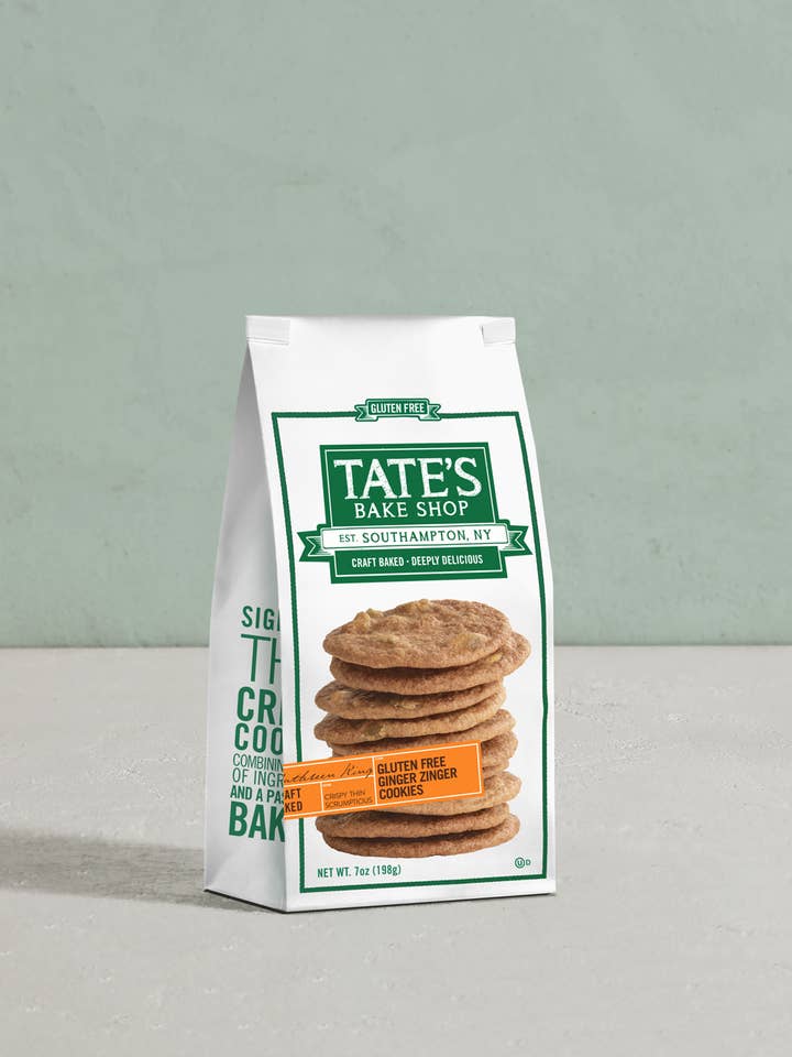 Biscuits au Gingembre Sans Gluten | 198g | 12 Pièces pour la vente par Tate's Bake Shop