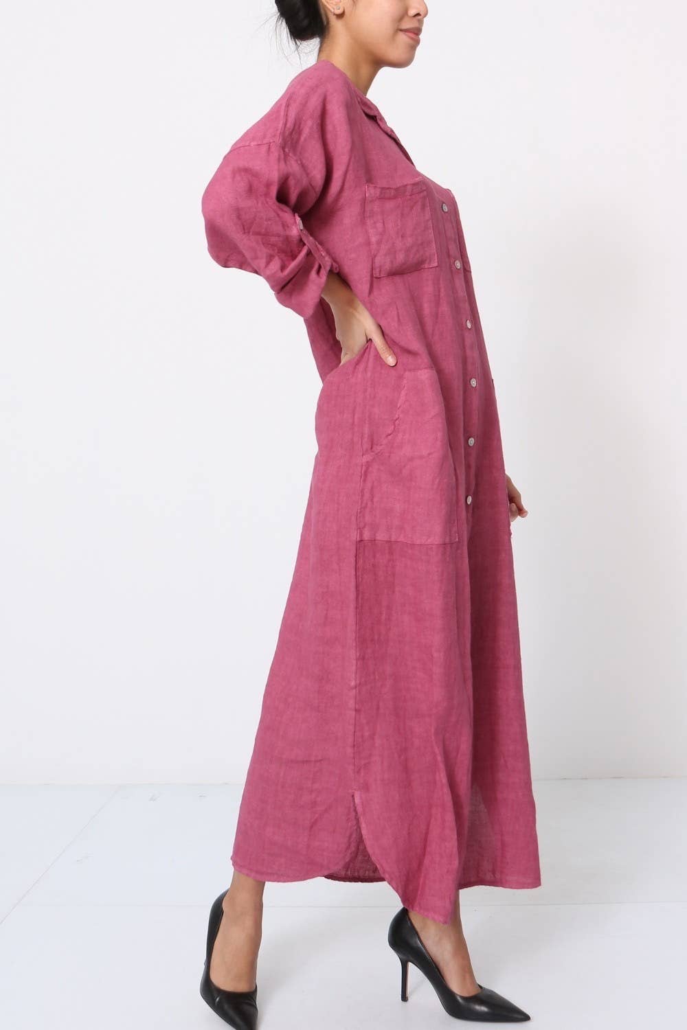 LÉA & LUC - Wholesale Dress - Women's - Long Dresses in 100% Linen REF. 114920