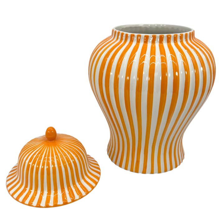 Galt International Company - Vente Vases - Vase en céramique rayé Candy Cane 18"21