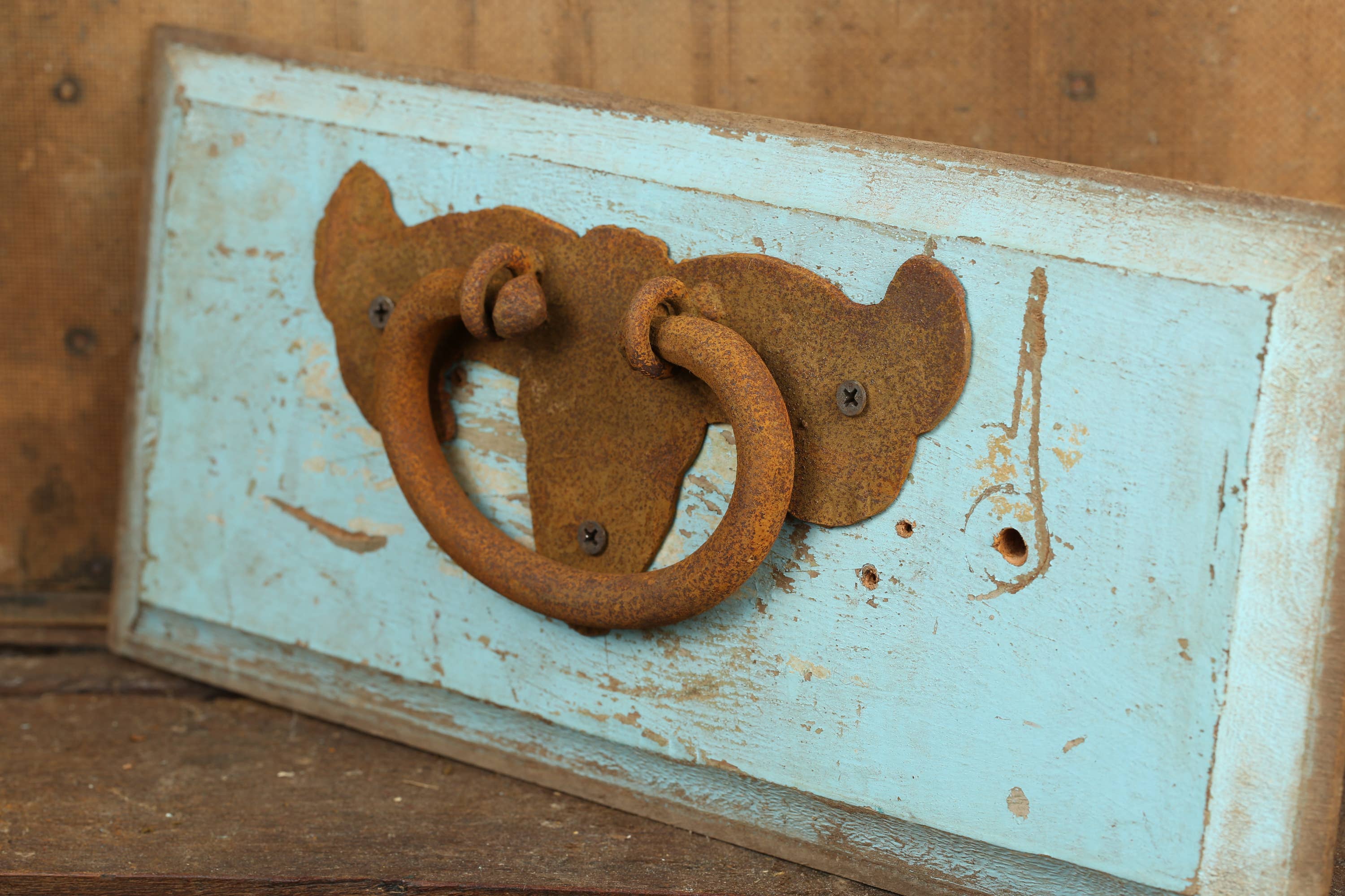 My Amigos Imports – Großhandel Griff/Handgriff – Gary Rustikale Eisenschublade mit Ziehtür, 8 x 4, rostfarben, 8$1