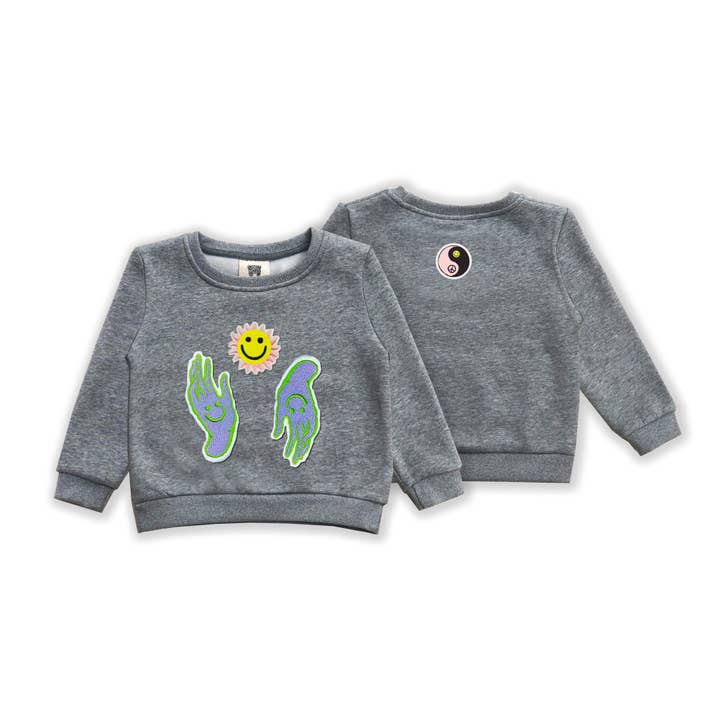 Kids Custom Sweatshirt- X Limited Collab Surf Child for wholesale by PATCHYTIGER